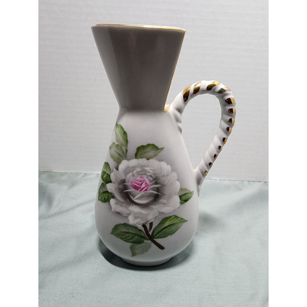 Vintage Ucagco Made In Japan Shirt Collar Vase Hand Painted